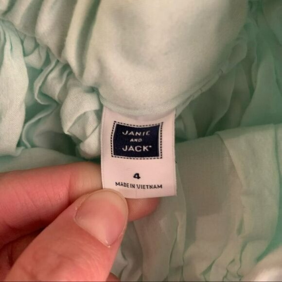 Janie And Jack Girls Size 4 Blue And White Floral Skirt - Picture 3 of 6